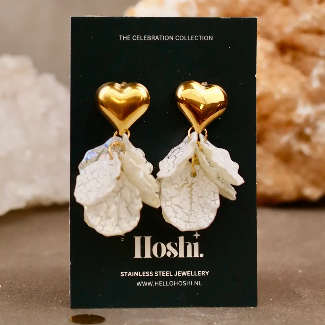 Boucles d’oreilles Cœur d’Aurore – Acier inoxydable