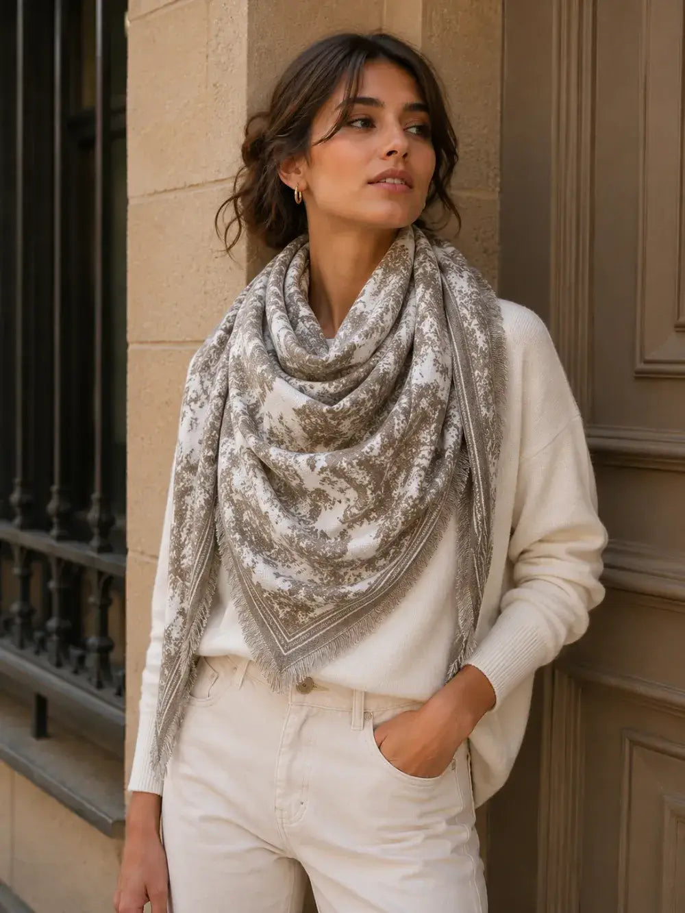 Triangle Epais 2 En 1 - : Taupe