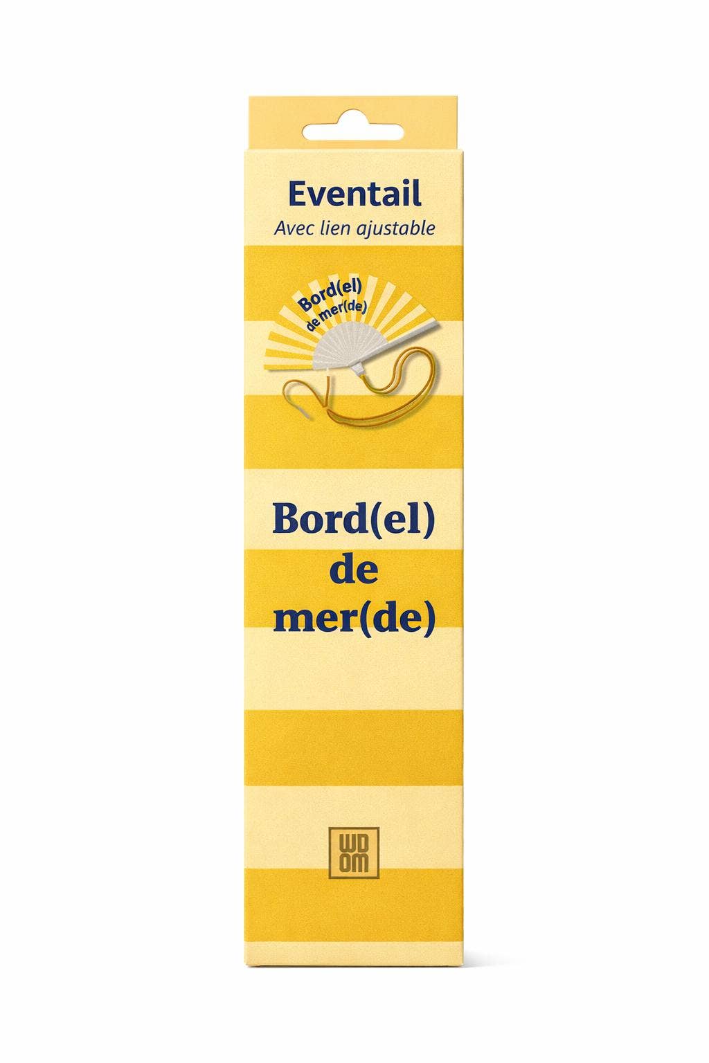 Eventail avec Bandoulière et Boîte Cadeau Bord(el) de Mer(de