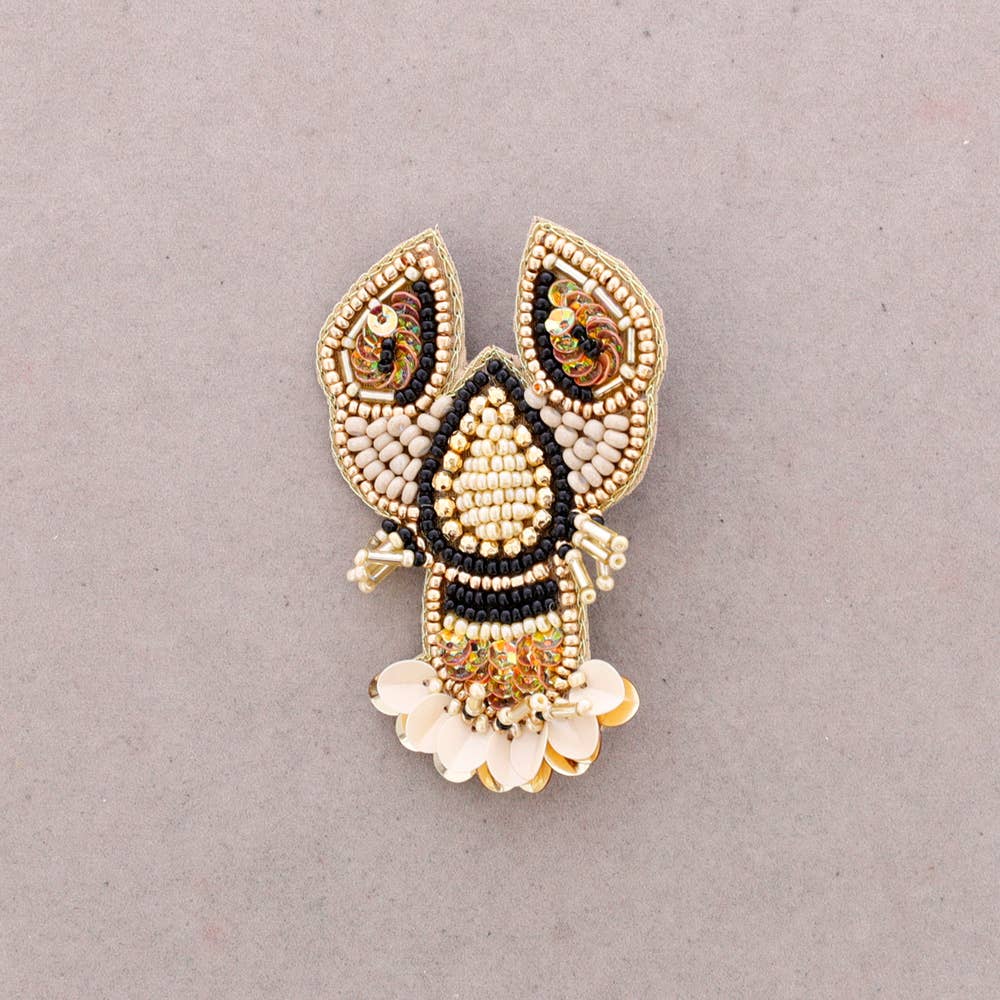 Broche Homard Perles: Dorado