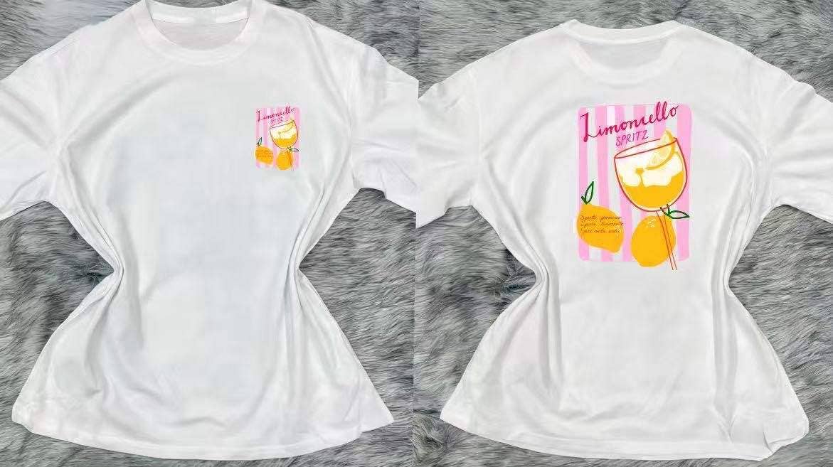 T Shirt Coton SPRITZ Imprimé Tendance Qualité Premium