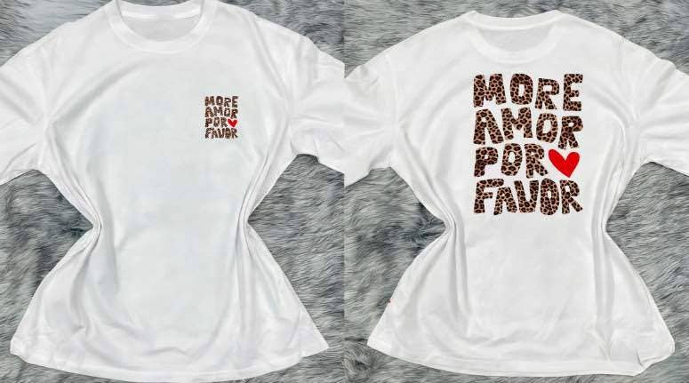 T Shirt Coton AMOR Imprimé Tendance Qualité Premium