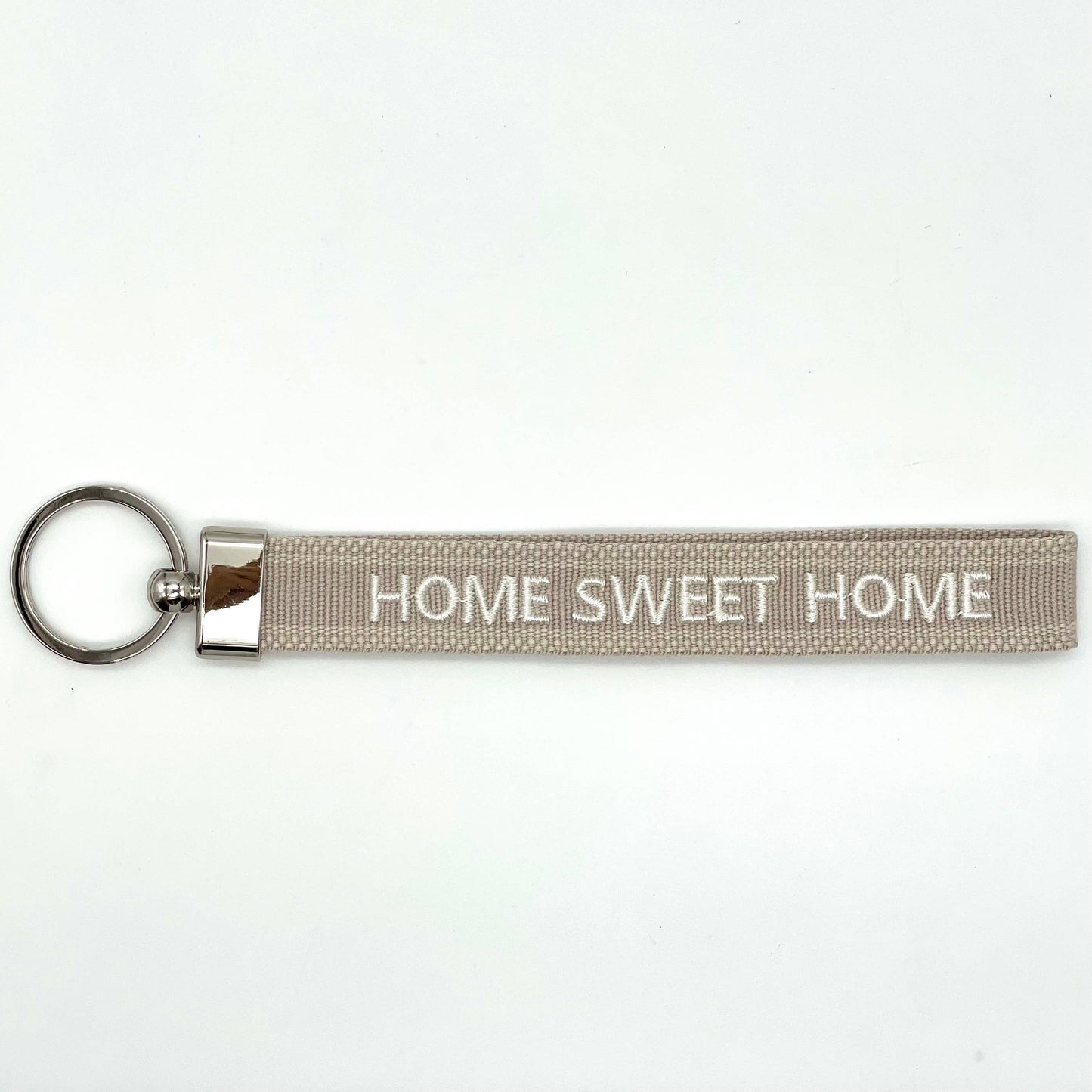 Porte-clés brodé tissé « Home Sweet Home »