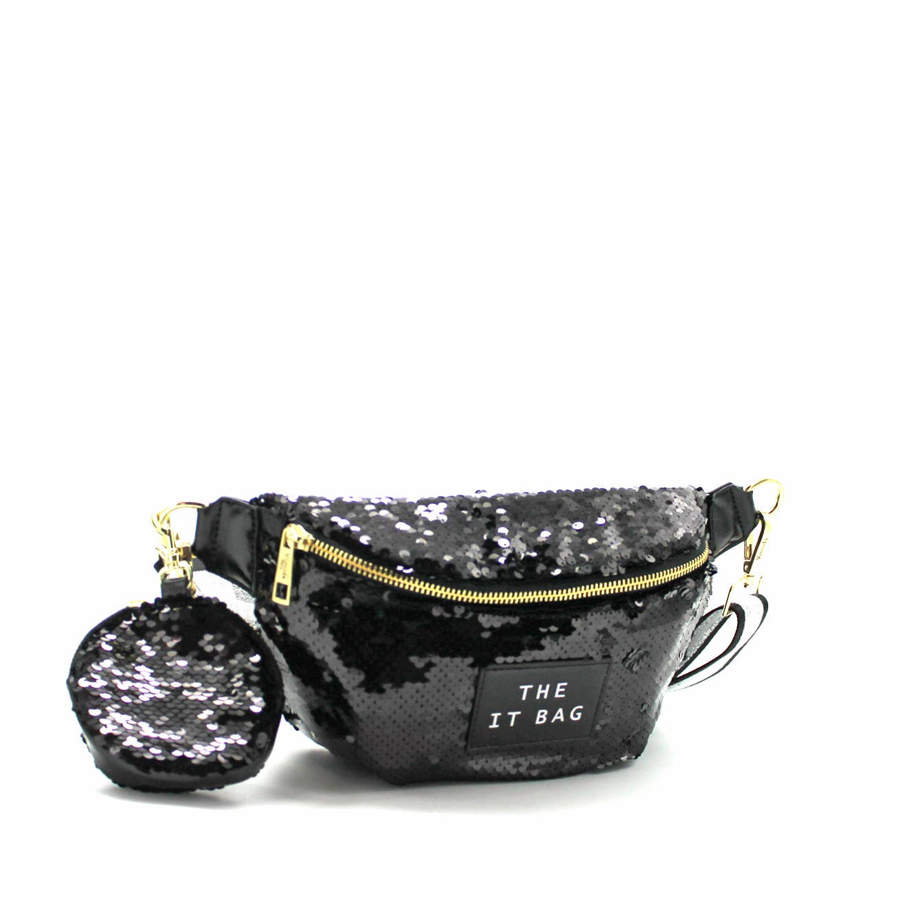 SEQUINS Pailleté Réversible ROBINA: Noir