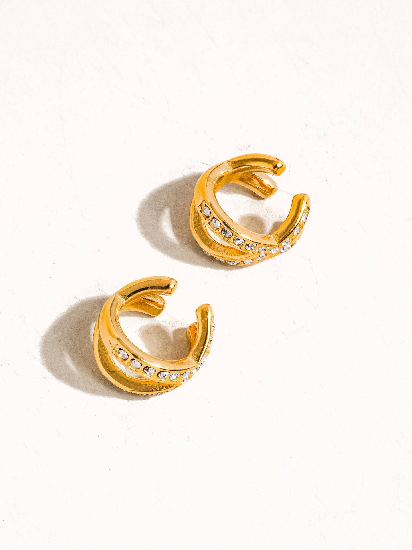 Bijou d’oreille plaquée or 18 carats 1P