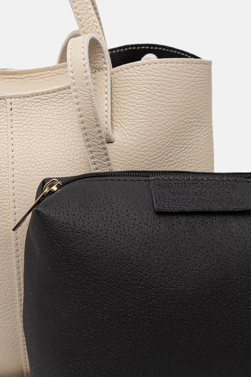 Sac à main en véritable cuir Dollaro camel – Fabrication italienne