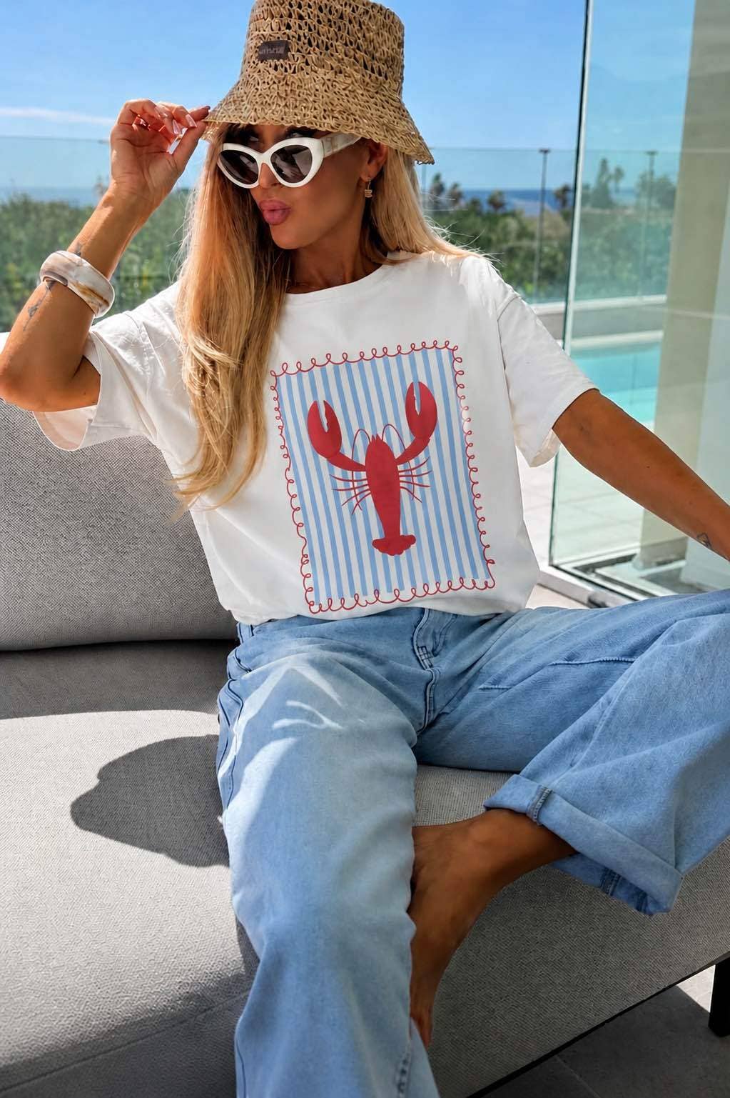 T Shirt Coton HOMARD Imprimé Tendance Qualité Premium