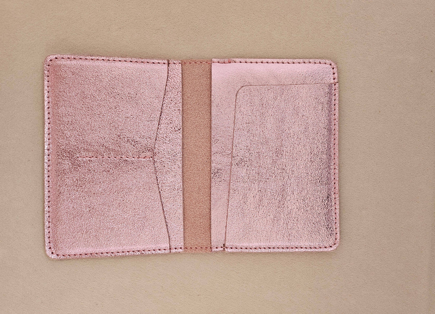 Porte passeport cuir: Rose clair