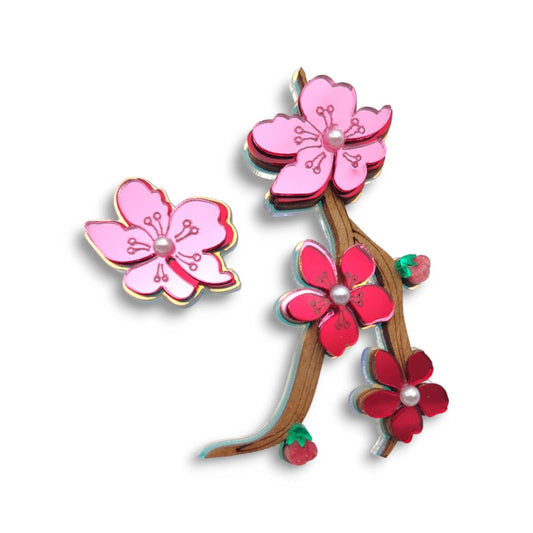 Boucles d’oreilles Fleur de cerisier