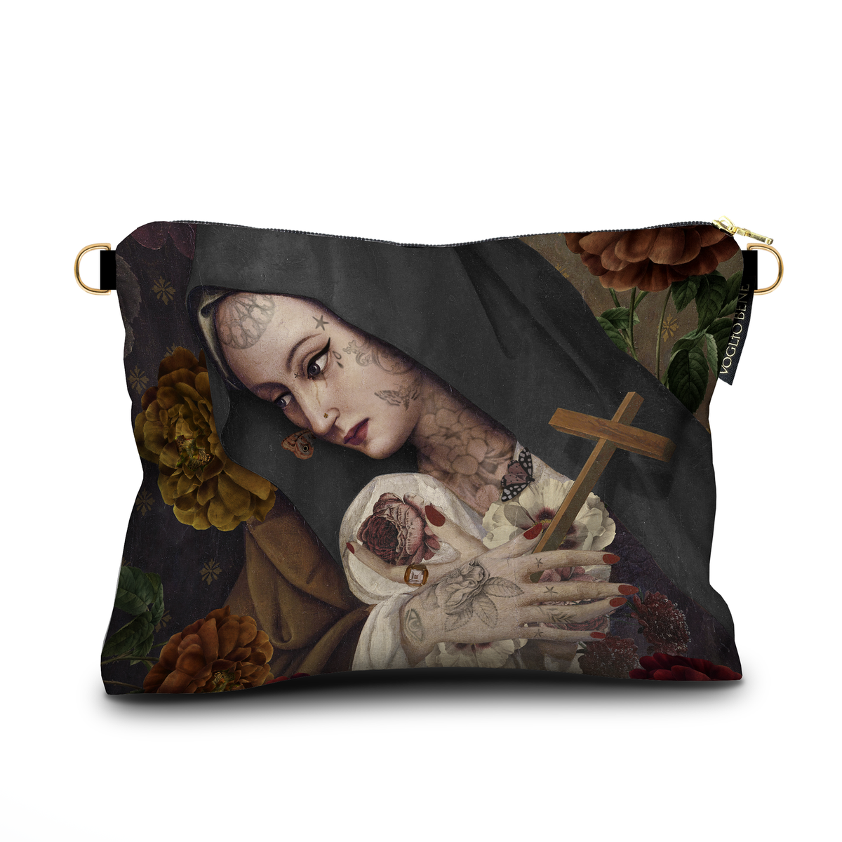 Trousse 22x30 Sainte Thérèse en velours