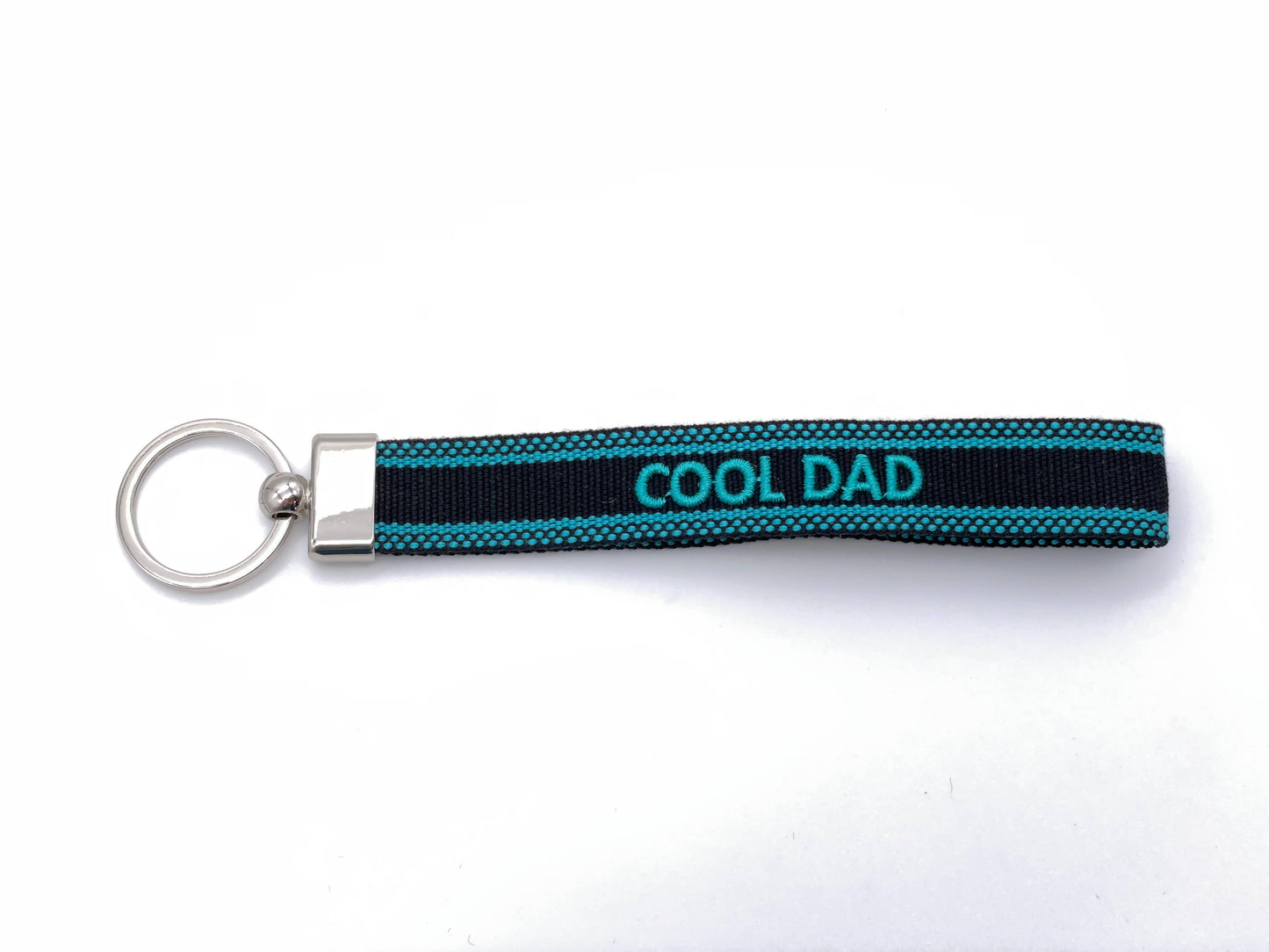 Porte-clés COOL DAD, tissé et brodé