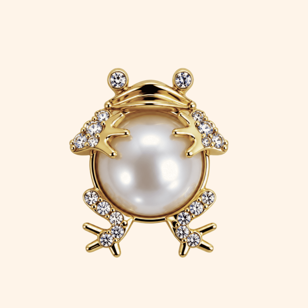 Bijou de bouton RAINETTE Perle de Lune – photo principale – Miss Cappuccino