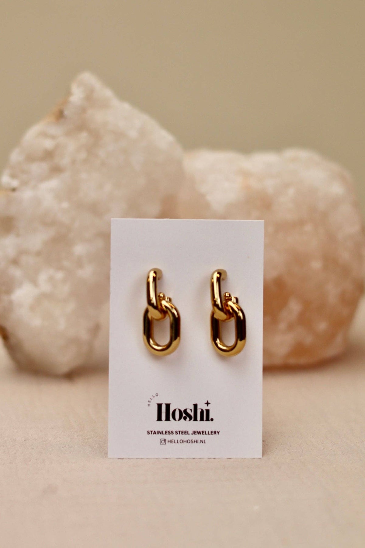 Boucles d’oreilles Atelier soleil en acier inoxydable – photo 1 – Miss Cappuccino