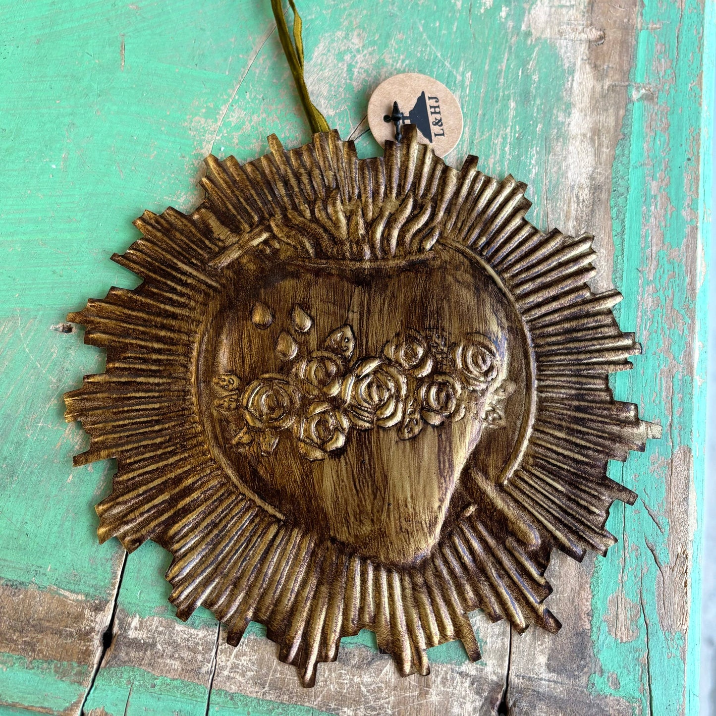 Sacré-cœur de la Sainte Famille en forme de rayons ronds: Cœur Immaculé