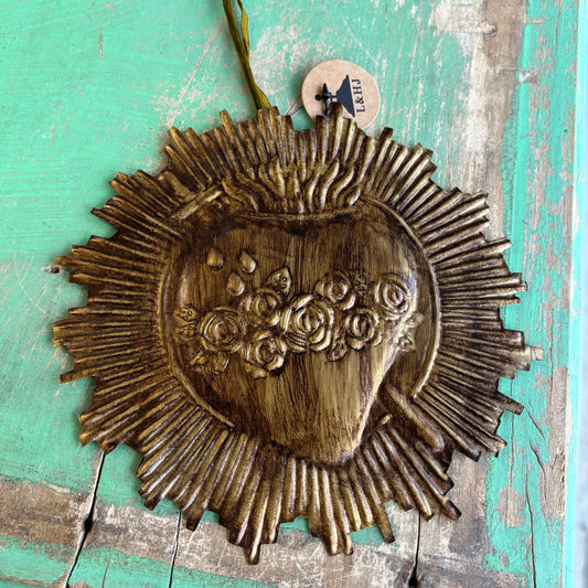 Sacré-cœur de la Sainte Famille en forme de rayons ronds: Cœur Immaculé