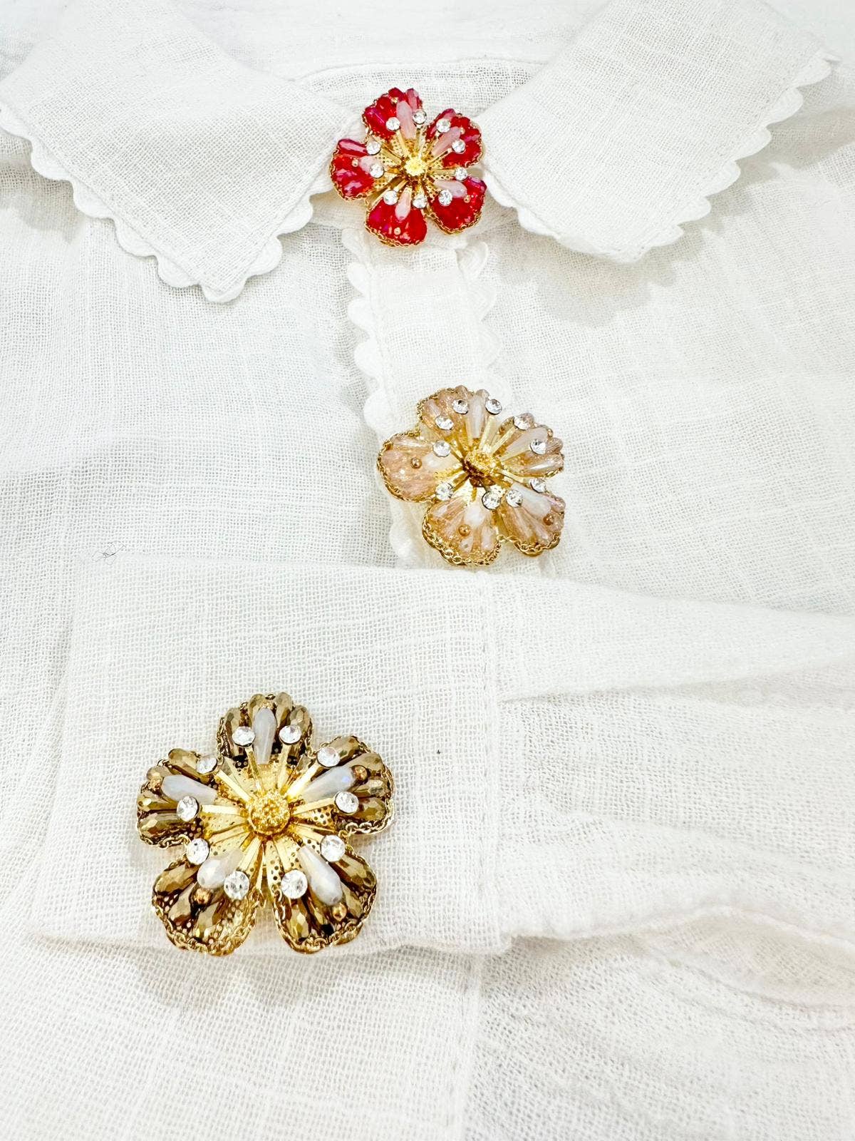 Bijou de bouton Céline: Rouge