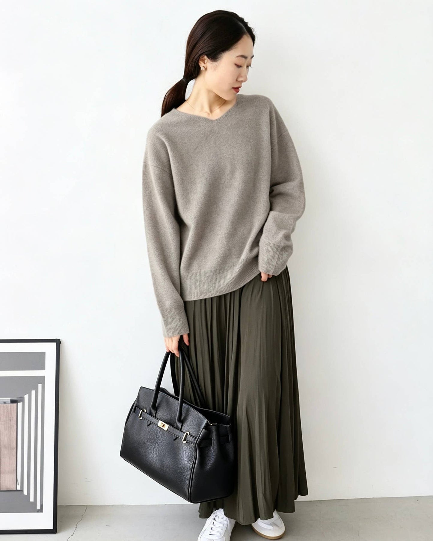 Sac à mains en véritable cuir martelé noir – Fabrication italienne