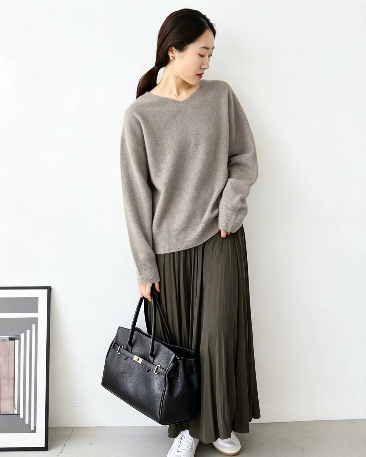 Sac à mains en véritable cuir martelé noir – Fabrication italienne – photo 3 – Miss Cappuccino