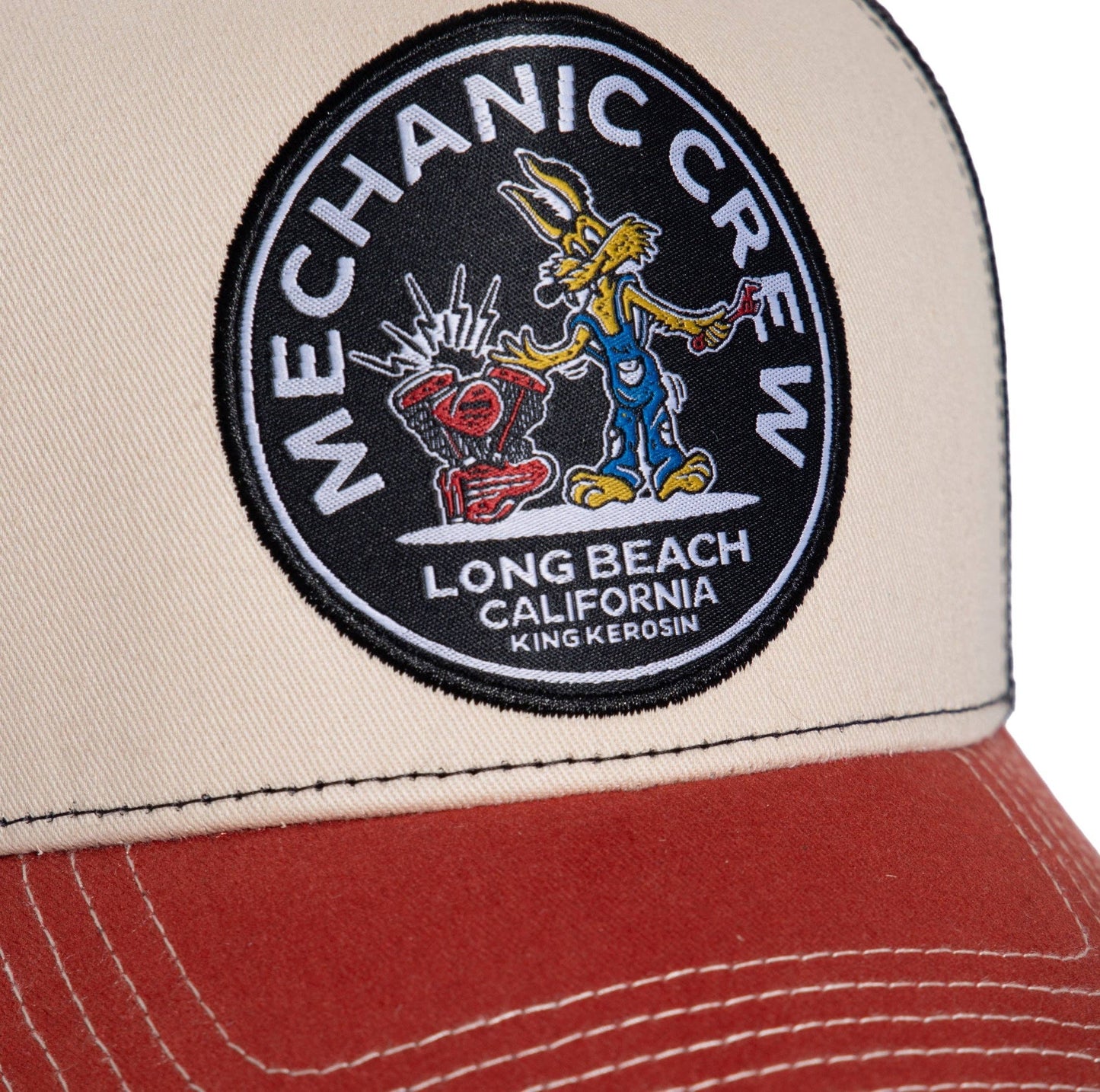 Casquette « Mechanic Crew » KING KEROSIN: Beige / Taille unique