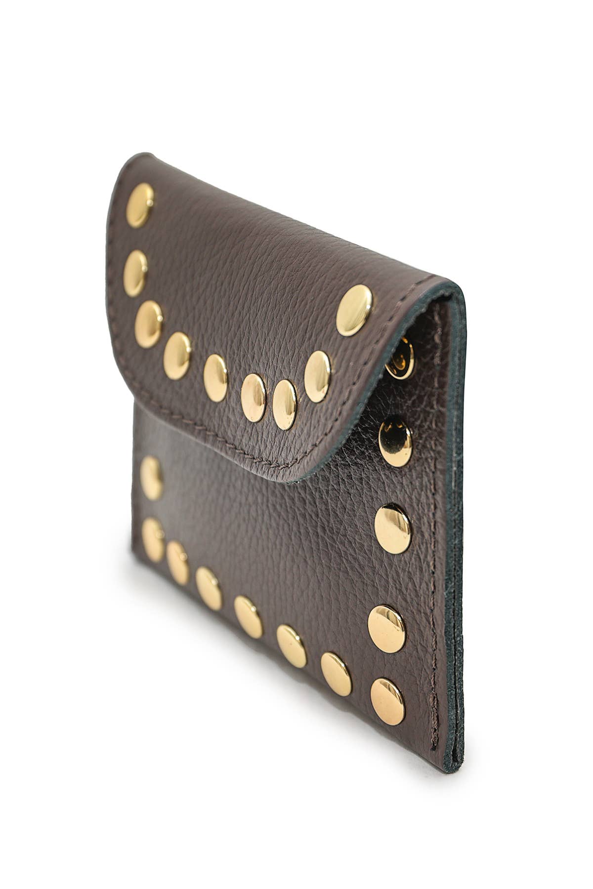 Porte-monnaie, cuir Petite Maroquinerie LEINA Chocolat