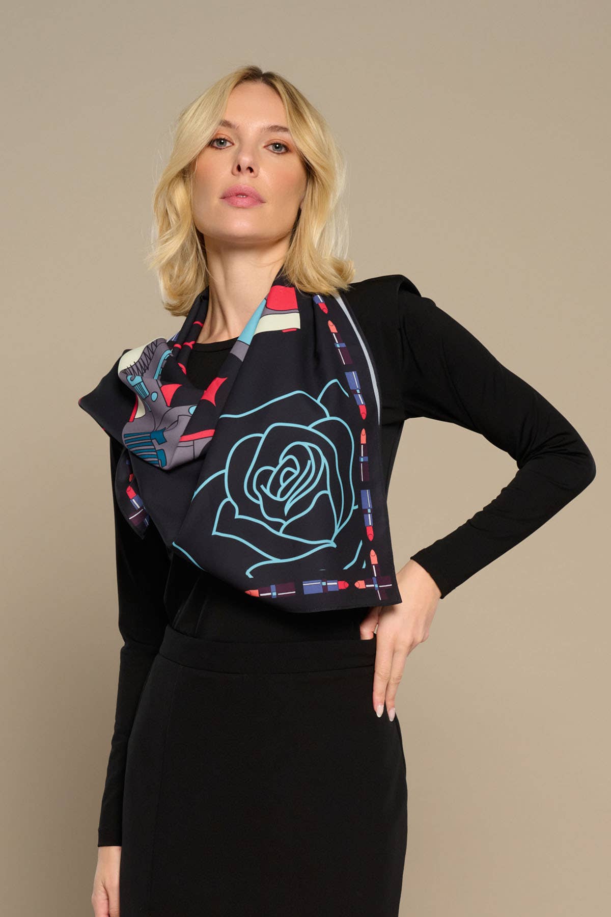 FOULARD GUNS: Noir