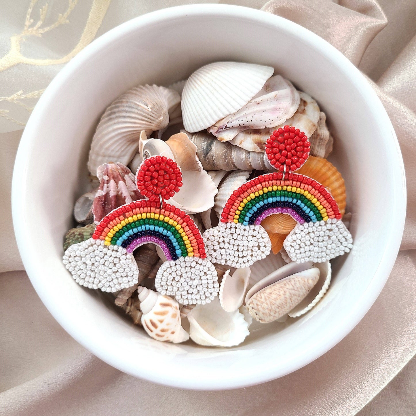 Boucles d'oreilles Arc-en-ciel