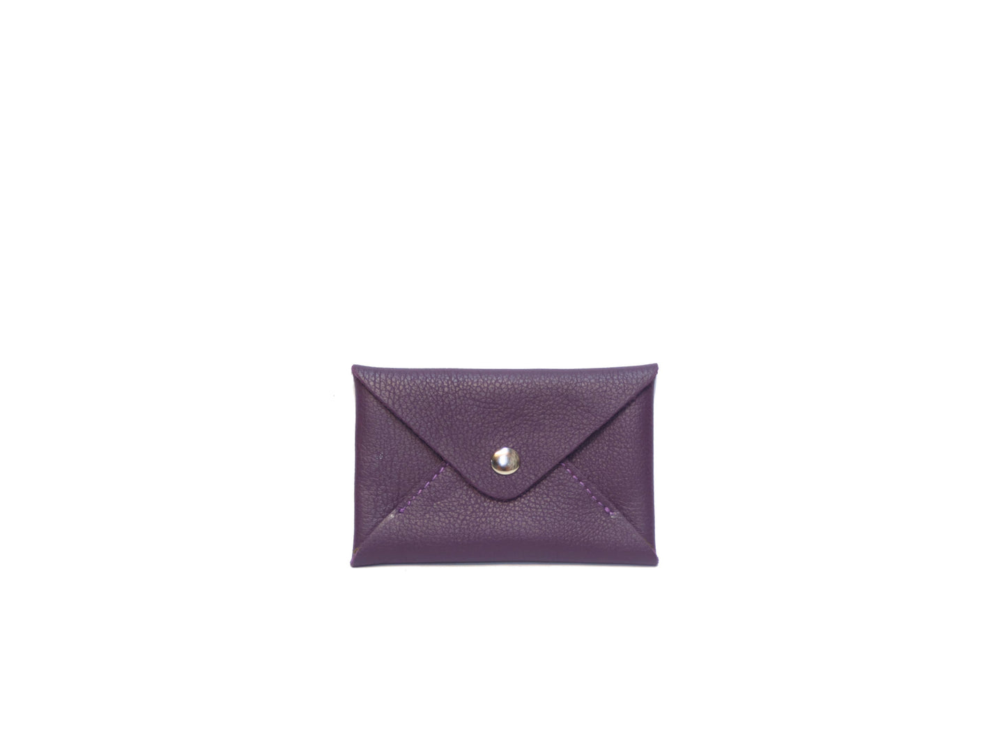 Porte monnaie carte cuir: Violet S