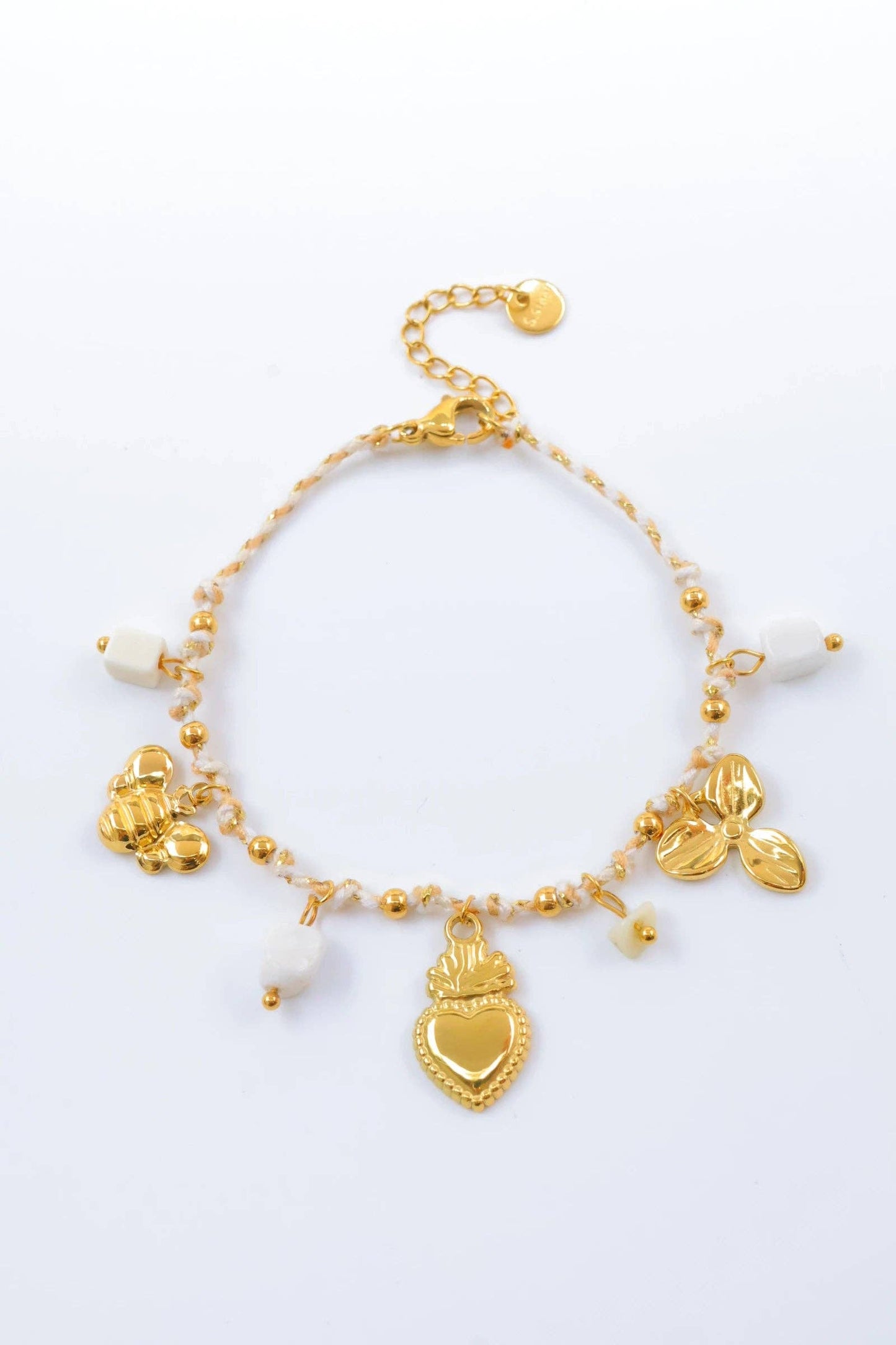 Bracelets ex voto blanc doré