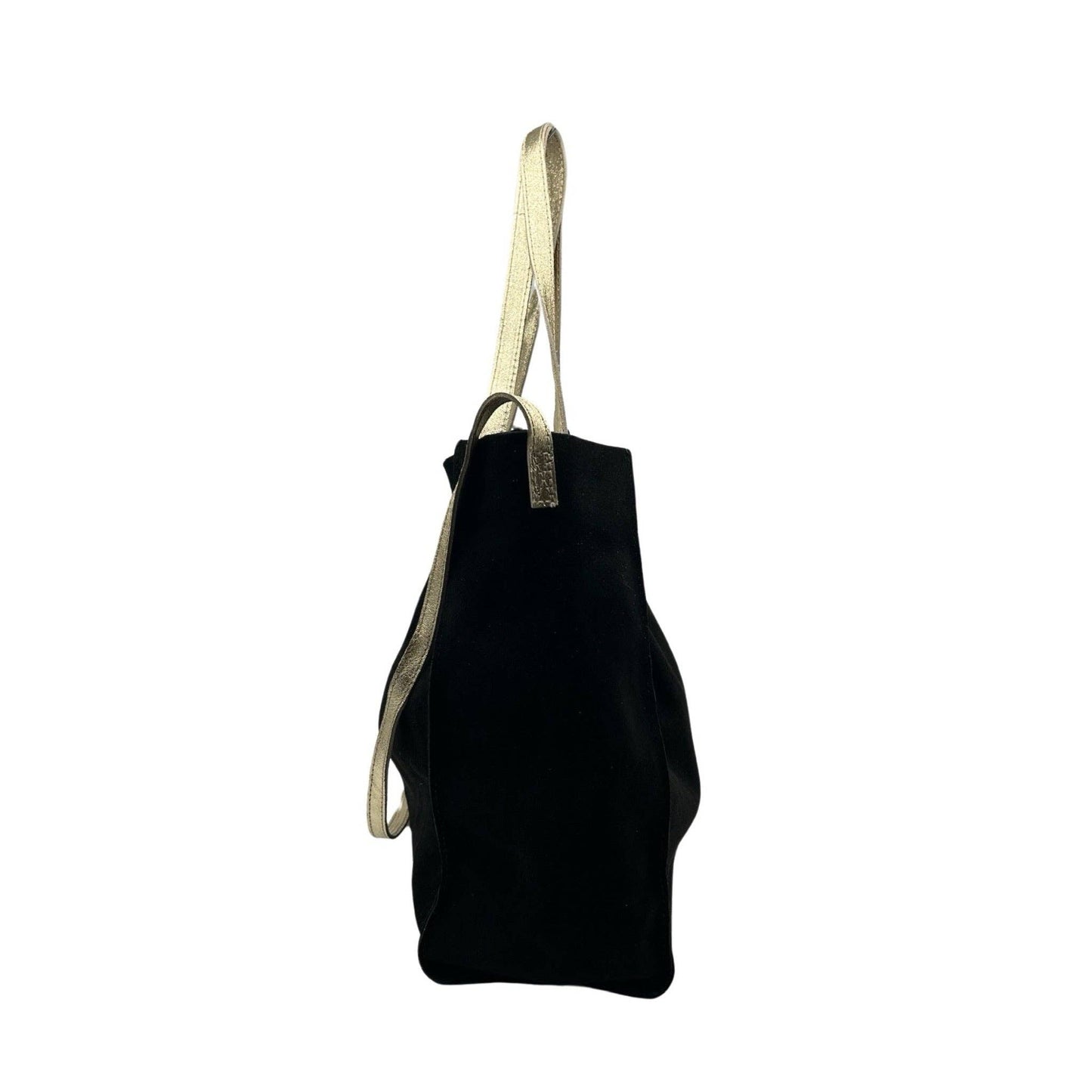 SAC EPAULE CUIR SUEDE GISELA: NOIR