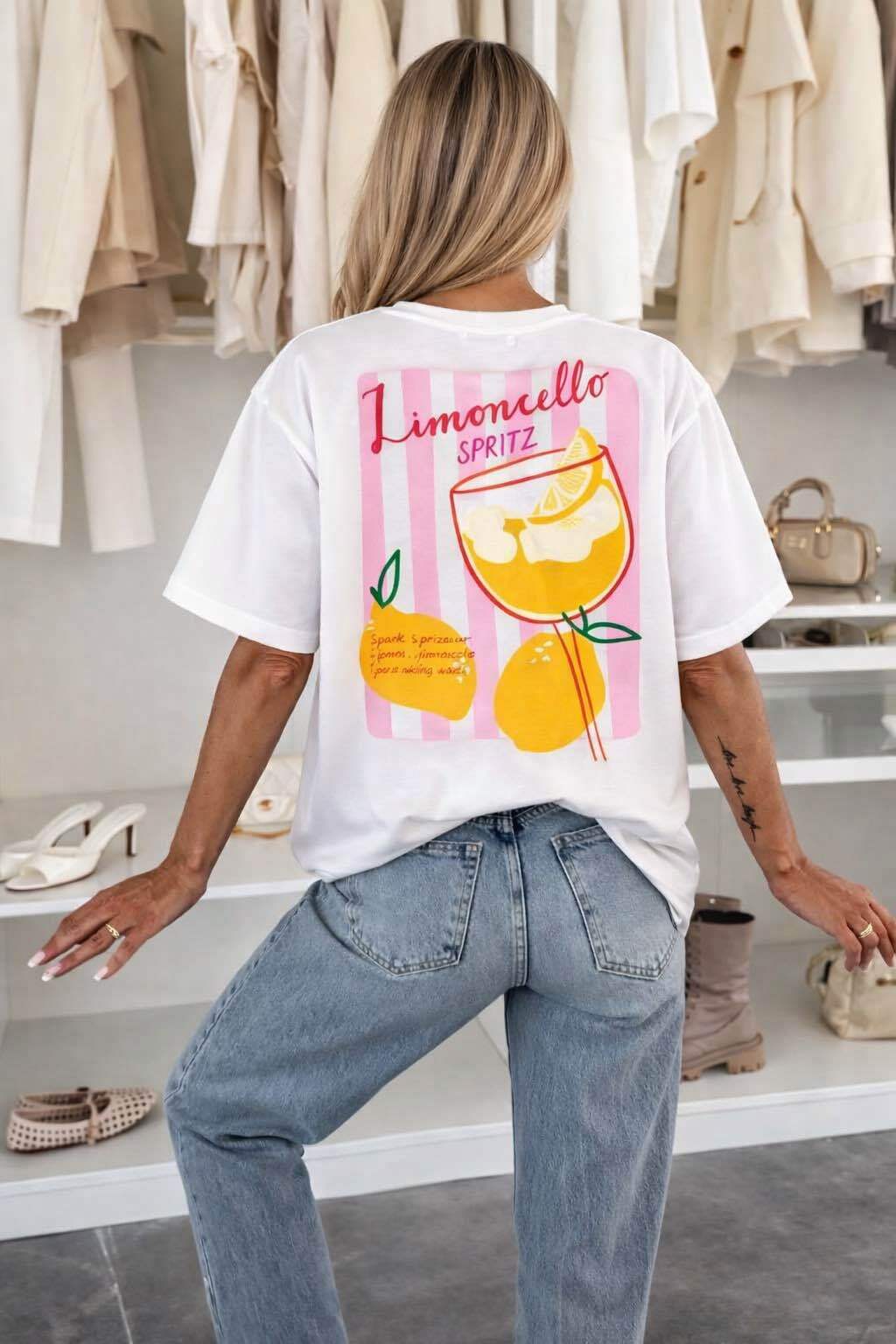 T Shirt Coton SPRITZ Imprimé Tendance Qualité Premium