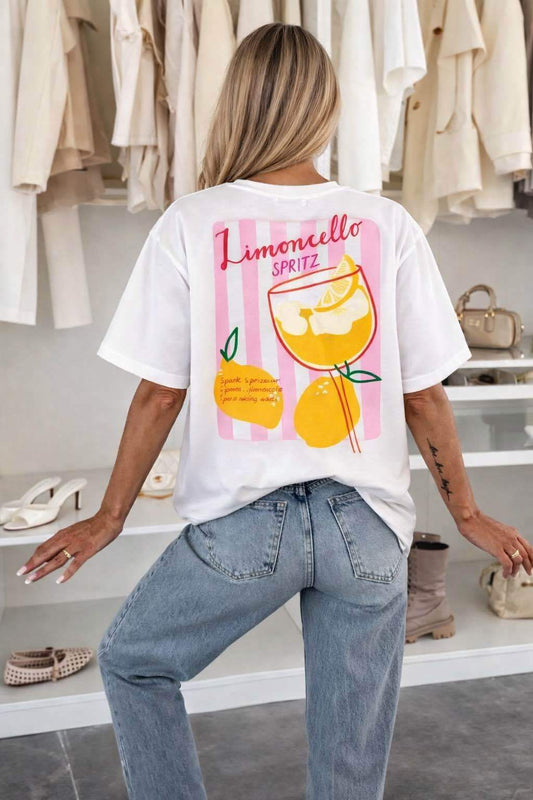 T Shirt Coton SPRITZ Imprimé Tendance Qualité Premium