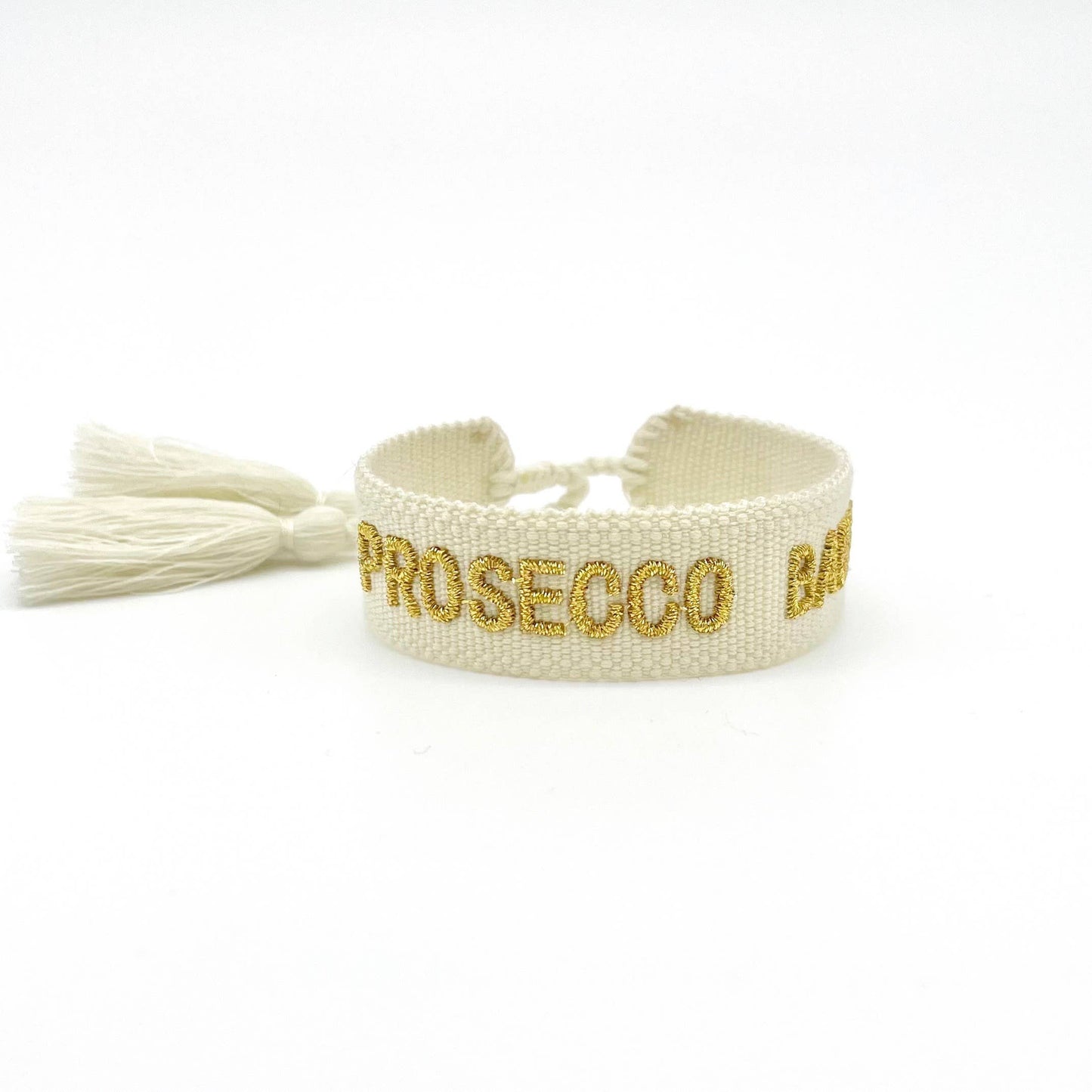 Bracelet tendance PROSECCO BABY tissé et brodé