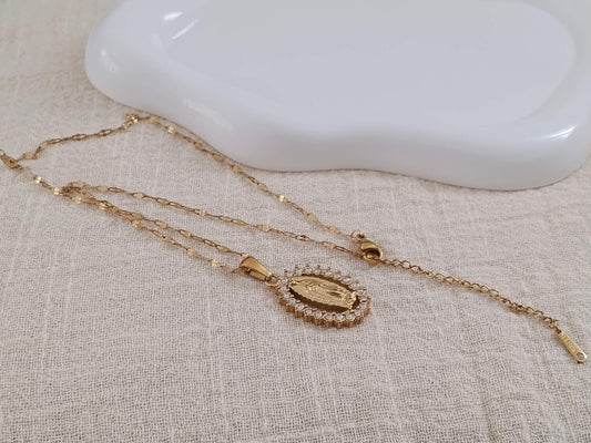 Collier médaille Vierge