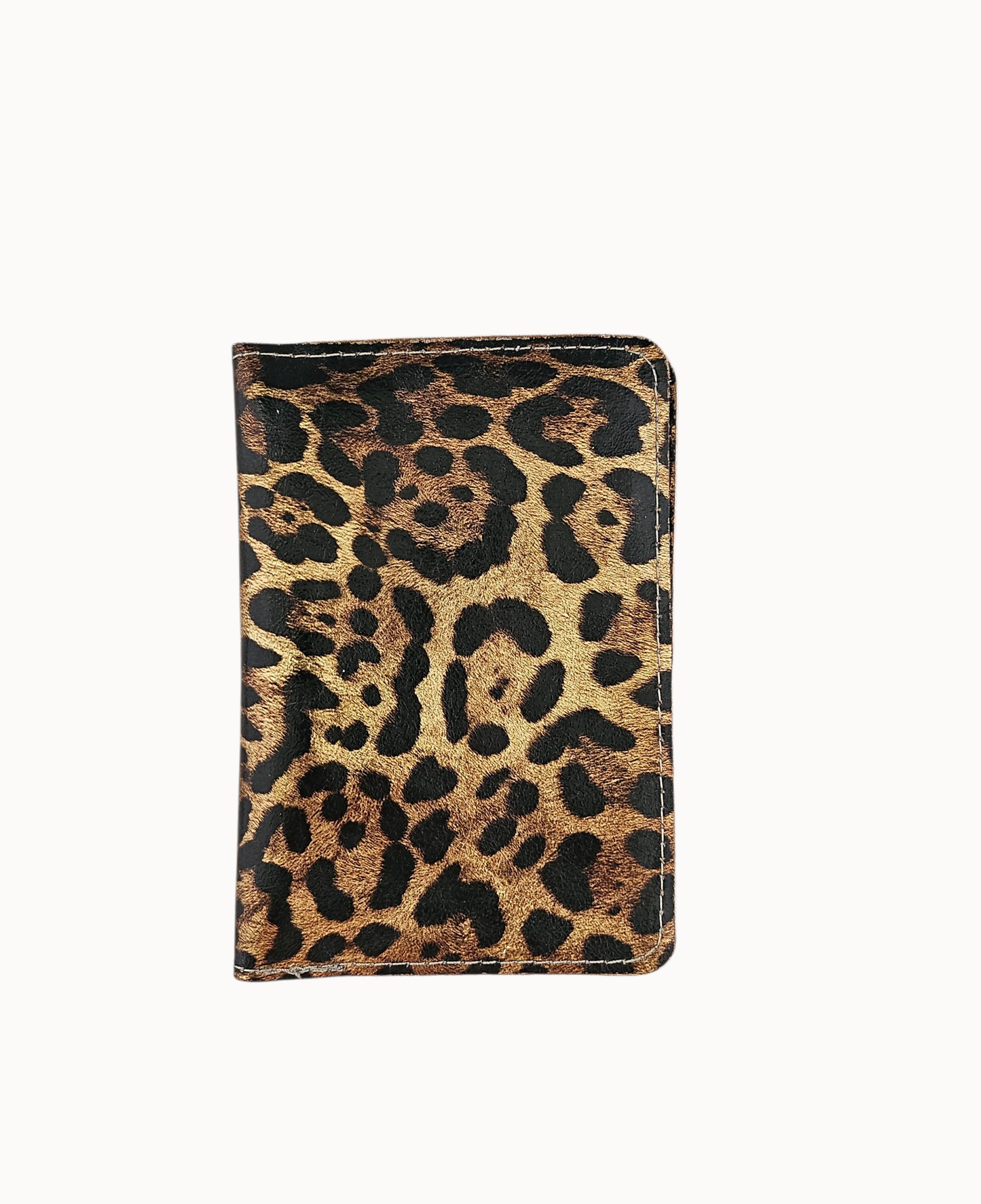 Porte passeport cuir: Léo fonçé