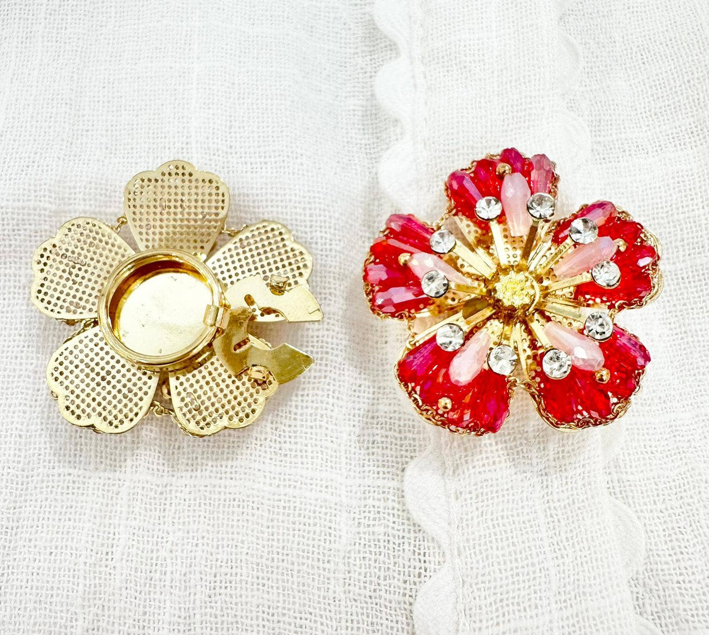 Bijou de bouton Céline: Rouge
