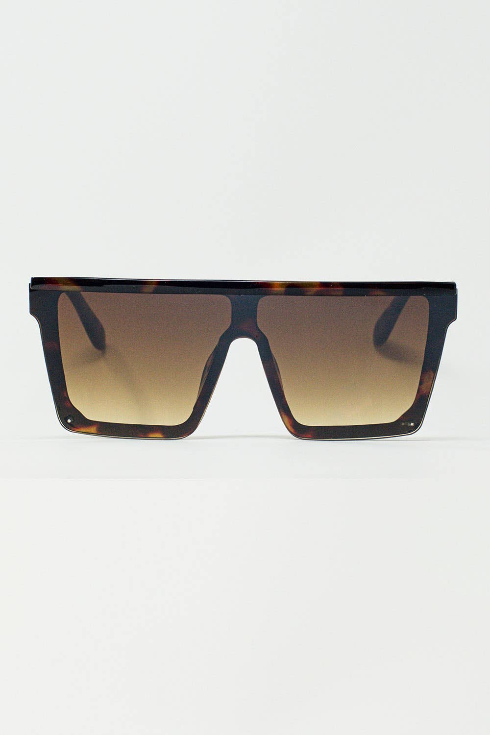 Lunettes de soleil style années 70 en marron: Marron / Taille unique