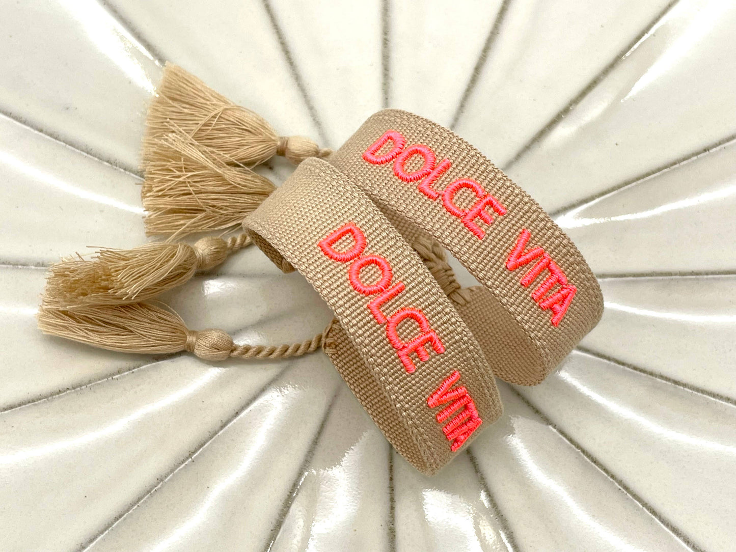 Bracelet tendance DOLCE VITA tissé et brodé