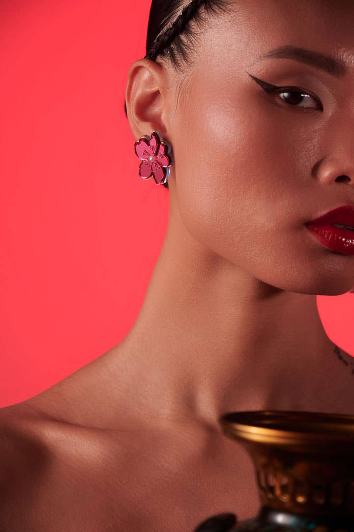 Boucles d’oreilles Fleur de cerisier
