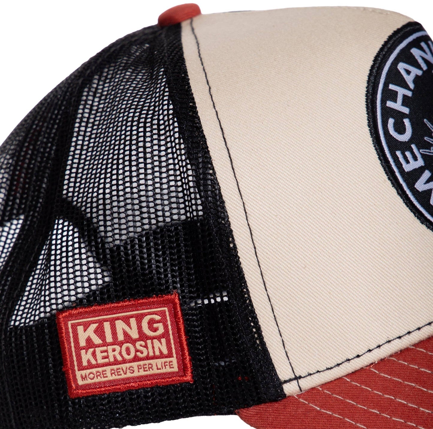 Casquette « Mechanic Crew » KING KEROSIN: Beige / Taille unique