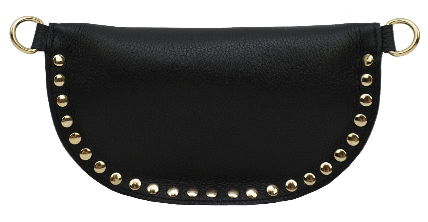 Sac Banane en cuir Noir
