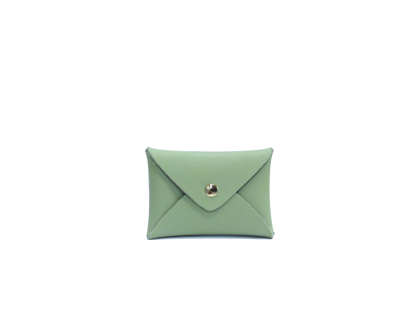 Porte monnaie carte cuir: Vert S