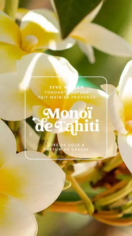 Suspension de cire parfumée - Monoï de Tahiti – photo 2 – Miss Cappuccino