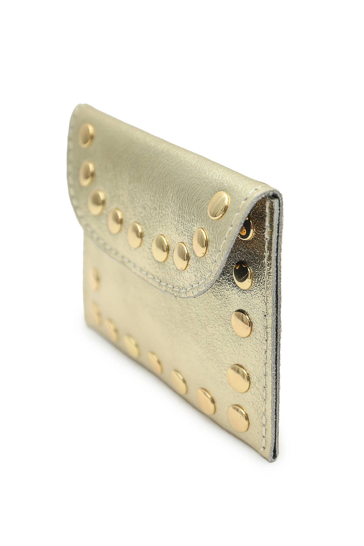 Porte-monnaie cuir Petite Maroquinerie  LEINA METAL Argent