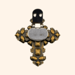 Clip Croix Versailles Jaune Aurore
