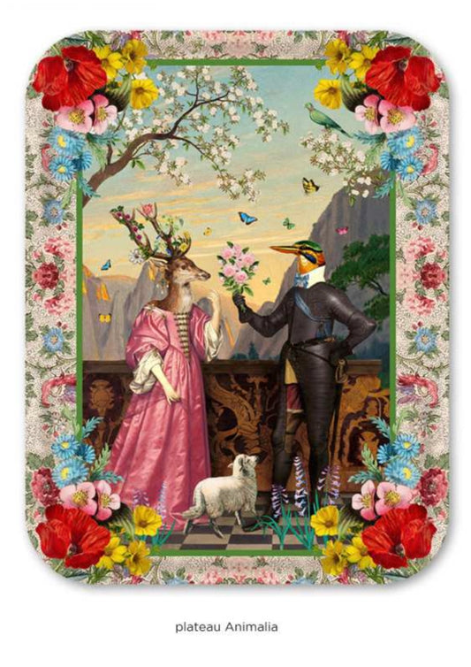 plateau Animalia 43x33cm