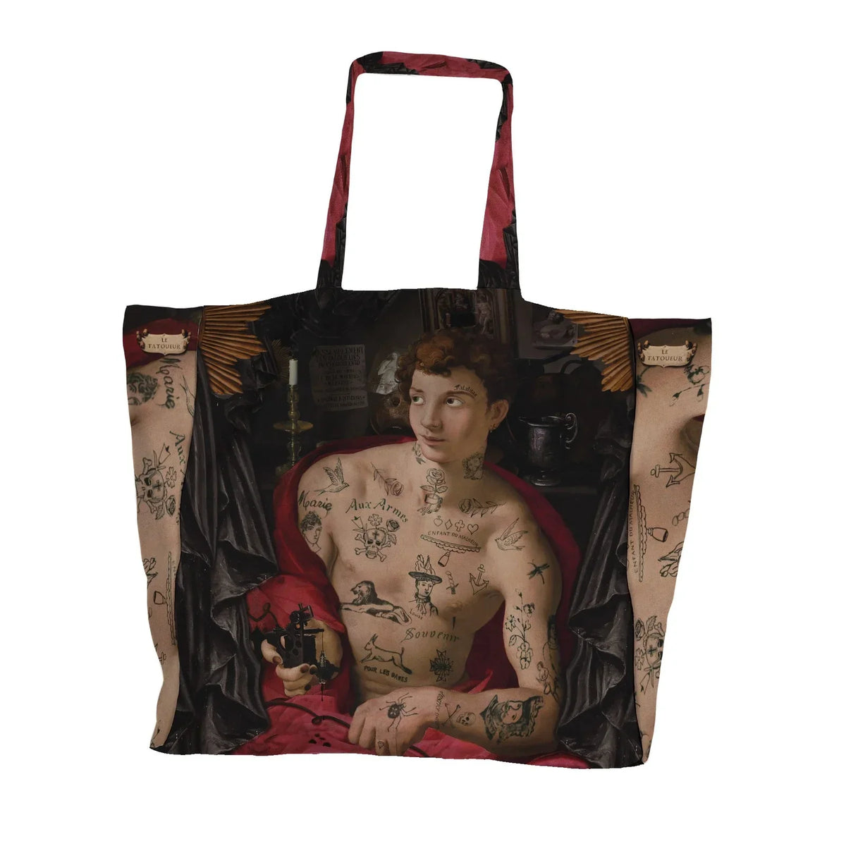 GRAND SAC CABAS LE TATOUEUR – photo principale – Miss Cappuccino