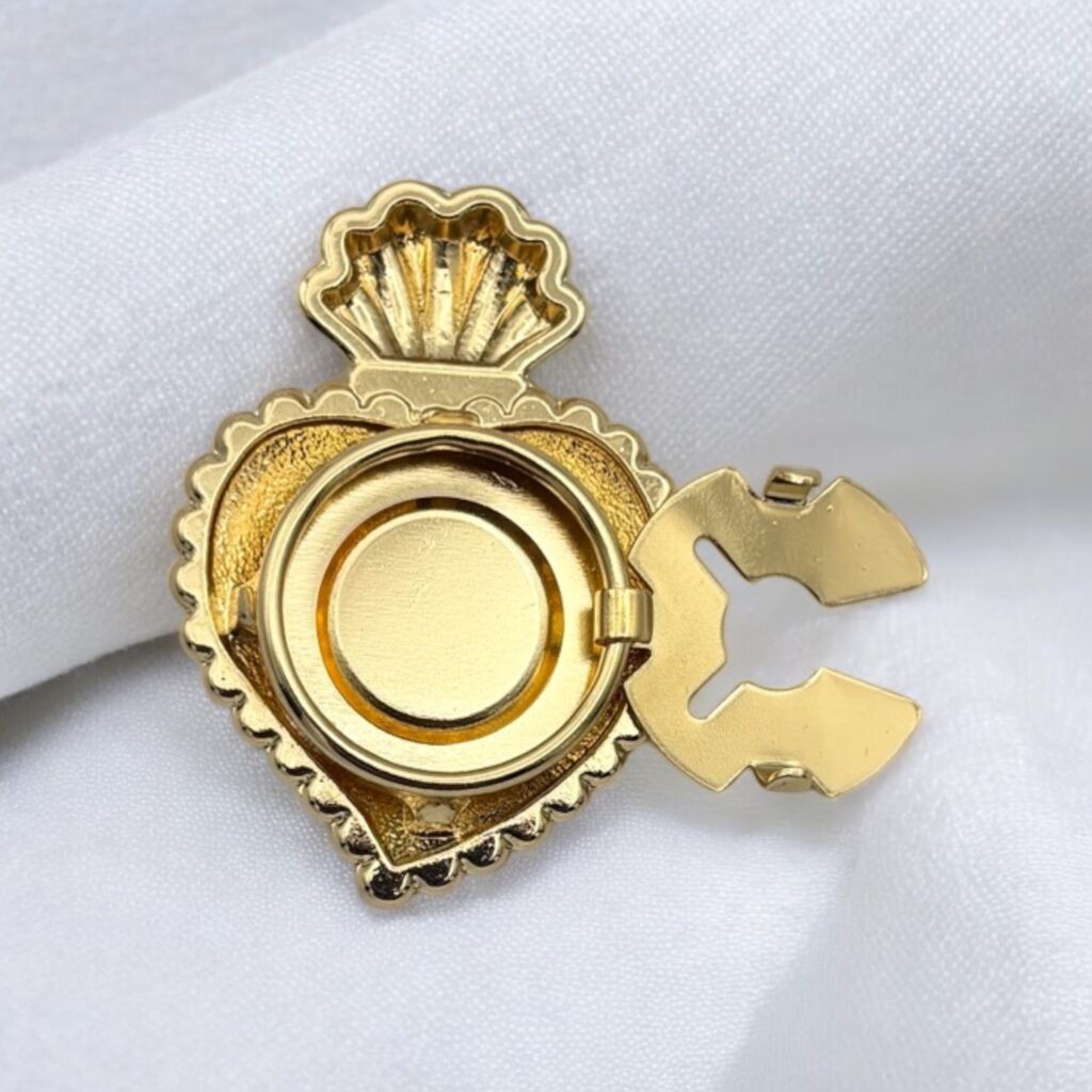 Bijou de bouton Exvoto noir