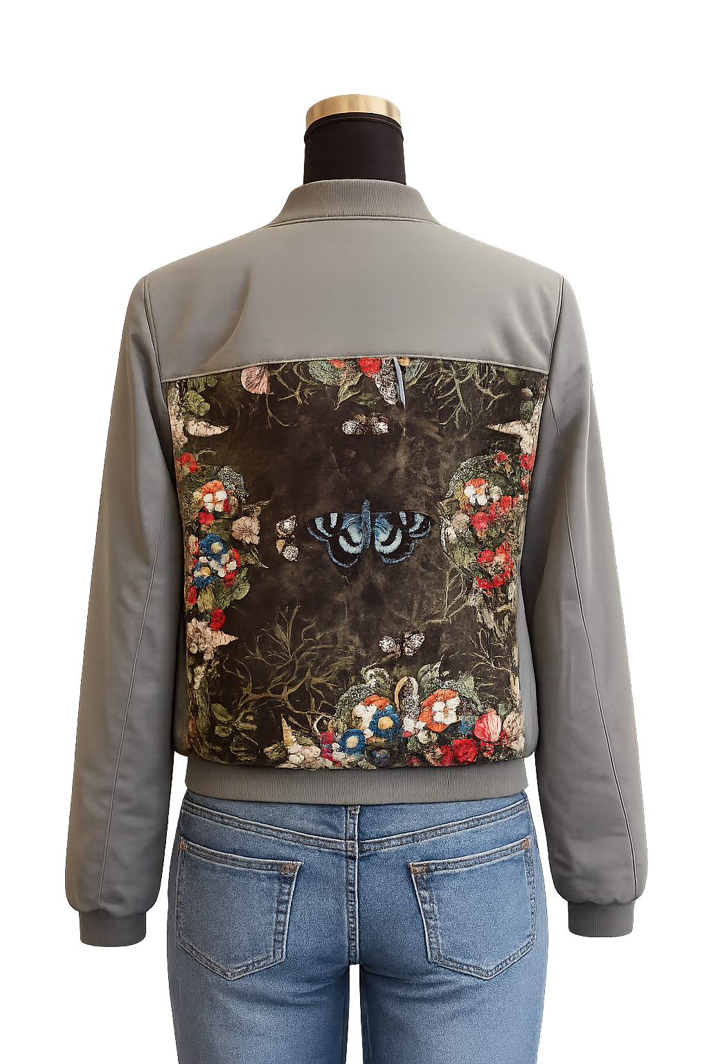 Veste bomber kaki oversize – Pièce unique Miss Cappuccino x Voglio Bene