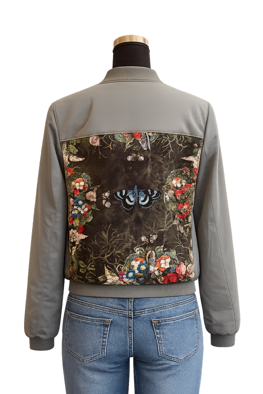 Veste bomber kaki oversize – Pièce unique Miss Cappuccino x Voglio Bene