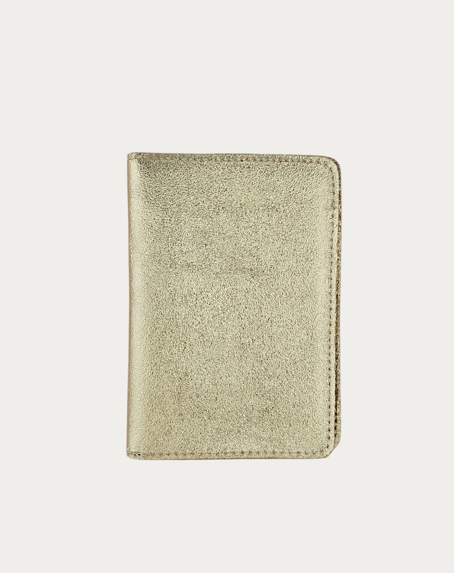 Porte passeport cuir: Doré